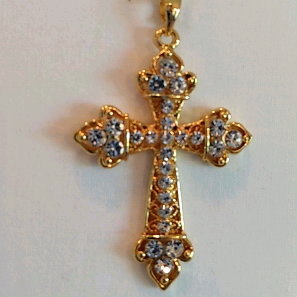 Crystal Cross Necklace